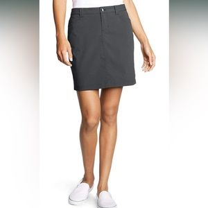 4 Eddie Bauer Adventurer skirt skort women’s dark smoke grey gray euc athletic